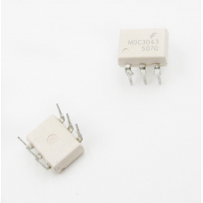 MOC3043, Оптопара с симисторным выходом 400В, переключение при переходе через ноль [DIP-6]  ячейка 3