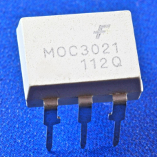 MOC3021, Оптопара с симисторным выходом 400В, переключение в любой момент времени [DIP-6]  ячейка  3