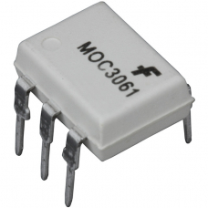 MOC3061, Оптопара с симисторным выходом 600В, переключение при переходе через ноль [DIP-6]  ячейка 3