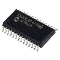 ENC28J60-I/SO, Автономный Ethernet контроллер с последовательным интерфейсом SPI [SO-28]  ячейка 6