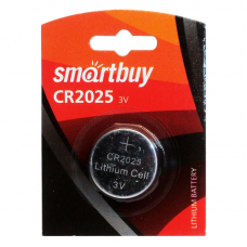 CR2025, Элемент питания литиевый (1шт) 3В Smartbuy