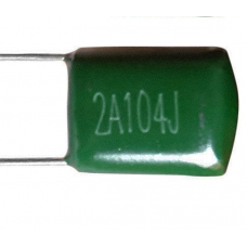 100нф (104J) 100В, Конденсатор металлоплёночный