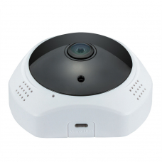 Видеокамера NV DOM IP 1080P VR панорамная IP угол обзора 360гр, Wi-Fi,2МП,MicroSD до 64гб.