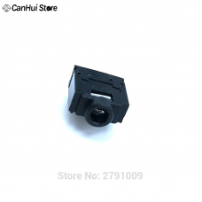 Гнездо аудио  PCB 3F07  3.5 мм стерео пластик на плату без гайки (черный)