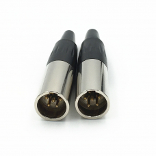 Mini XLR 3 4 5 Pin штекер для пайки микрофона ПАПА
