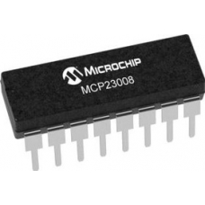 MCP23008-E/P, , 8-Channel I/O Expander 5MHz, I2C, Serial MHz, 18-Pin PDIP ячейка 48
