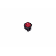 Выключатель клавишный круглый 250V 3А (2с) ON-OFF красный  Micro  артикул 36-2511