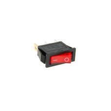 Выключатель клавишный 250V 15А (3с) ON-OFF красный  с подсветкой  REXANT  артикул 36-2210