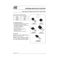 STPS30L45CT Диод выпрямительный 2, общий катод на напряжение до 45 В, ток до 15 А,   ячейка 20