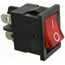 MIRS-201A-2C3 (красный), Переключатель с подсветкой ON-OFF (10A 125VAC, 6A 250VAC, 15A 12VDC) DPST 4