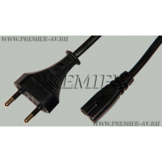 5-180 / AC cord VDE 1.8 Шнур сетевой для бытовой техники "8" с кабелем 2x0.75мм2 1.8м
