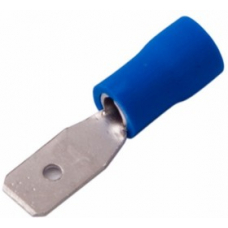 08-0332, Клемма плоская изолированная штекер 4.8 мм 1.5-2.5 мм² (РПи-п 2.5-(4.8)/РПИп 2-5) синяя