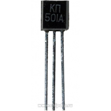 КП501А, Транзистор, N-канальный с изолированным затвором [TO-92 / КТ-26]  (76-2)