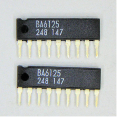 BA6125 микросхема управления 5-ти уровневым LED индикатором (bar graph)  SIP9  ячейка 186