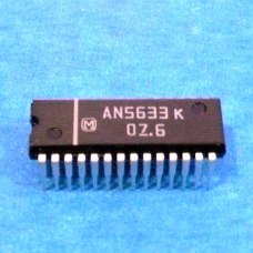 AN5633K  микросхема сигнальный процессор PAL/SECAM SDIP28   ячейка 187