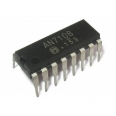 AN7108 микросхема двухканальный УНЧ, 1.8-6В, 100мВт, 32 Ом DIP16  ячейка 188