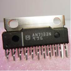 AN7133N микросхема двухканальный УНЧ 24V 6A 2x5.8W(12V/3OM)  ZIP23  ячейка 189