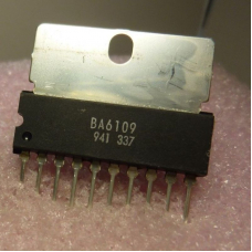 BA6109  микросхема управления двигателем 3 режима 18V 0.8A  SIP10  ячейка 190