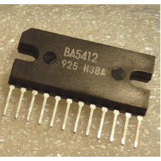 BA5412  микросхема двухканальный усилитель мощности/сигнала 2x1.5W 9V  SIP12   ячейка 192