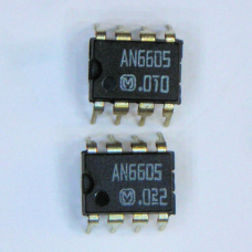 AN6605  микросхема регулятоp скоpости вpащения коллекторного двигателя  DIP8   ячейка 195