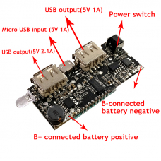 Двойной USB 5V 1A 2.1A Мобильный Внешний аккумулятор 18650 литиевая батарея зарядное устройство 