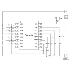 CW1053 контроллер заряда батареи  ячейка 206