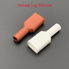 Селиконовая изоляция для ножевого разьема White Female Lug, 6.3mm (МАМА)