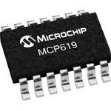 MCP619-I/SL, Операционный усилитель, четверной, 190 кГц,  2.3В до 5.5В, SOIC-14  ячейка 226