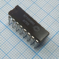 КР590КН1  микросхема восьмиканальный коммутатор (рМОП) с дешифратором ячейка 227