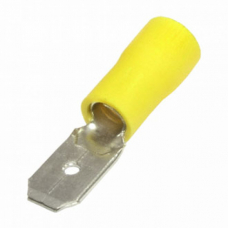 Ножевой разъем, 6,3мм, желтые  MDD5.5-250