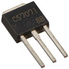 2SC5707 (TO251), Транзистор биполярный, NPN, Ic=8А, Vceo=50В, Vcbo=80В, Pd=15Вт, [TO-25   (23-5)