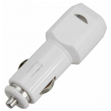 Автозарядка в прикуриватель USB (АЗУ) (5 V, 1000 mA) белая арт 18-1193