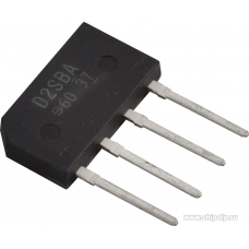 D2SB60 7000 диодный мост  2A 600V ZIP-4  ячейка 3-4